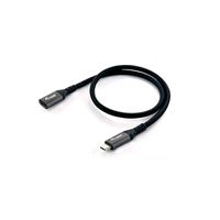 Miniatura 2 de CABLE ALARGO USB-C MACHO USB-C HEMBRA USB 3.2 GEN 2  1M TRANSFERENCIA 10G 4K/ CARCASA ALUMINIO ALGODON TRENZADO NEGRO