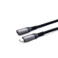 Miniatura 3 de CABLE ALARGO USB-C MACHO USB-C HEMBRA USB 3.2 GEN 2  1M TRANSFERENCIA 10G 4K/ CARCASA ALUMINIO ALGODON TRENZADO NEGRO