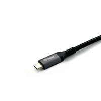 Miniatura 4 de CABLE ALARGO USB-C MACHO USB-C HEMBRA USB 3.2 GEN 2  1M TRANSFERENCIA 10G 4K/ CARCASA ALUMINIO ALGODON TRENZADO NEGRO