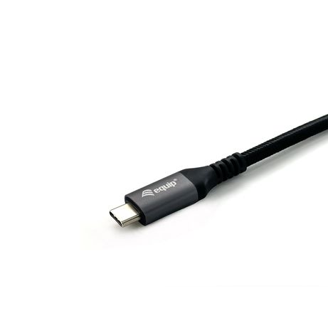 CABLE ALARGO USB-C MACHO USB-C HEMBRA USB 3.2 GEN 2 1M TRANSFERENCIA 10G 4K/ CARCASA ALUMINIO ALGODON TRENZADO NEGRO - Imagen 4 de 6 CABLE ALARGO USB-C MACHO USB-C HEMBRA USB 3.2 GEN 2 1M TRANSFERENCIA 10G 4K/ CARCASA ALUMINIO ALGODON TRENZADO NEGRO - Imagen 4 de 6
