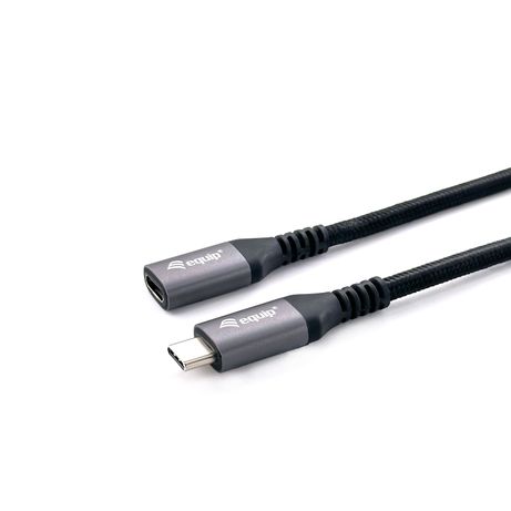CABLE ALARGO USB-C MACHO USB-C HEMBRA USB 3.2 GEN 2 0,5M TRANSFERENCIA 10G 4K/ CARCASA ALUMINIO ALGODON TRENZADO NEGRO - Imagen 3 de 6 CABLE ALARGO USB-C MACHO USB-C HEMBRA USB 3.2 GEN 2 0,5M TRANSFERENCIA 10G 4K/ CARCASA ALUMINIO ALGODON TRENZADO NEGRO - Imagen 3 de 6