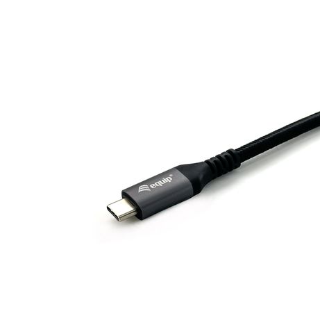 CABLE ALARGO USB-C MACHO USB-C HEMBRA USB 3.2 GEN 2 0,5M TRANSFERENCIA 10G 4K/ CARCASA ALUMINIO ALGODON TRENZADO NEGRO - Imagen 4 de 6 CABLE ALARGO USB-C MACHO USB-C HEMBRA USB 3.2 GEN 2 0,5M TRANSFERENCIA 10G 4K/ CARCASA ALUMINIO ALGODON TRENZADO NEGRO - Imagen 4 de 6