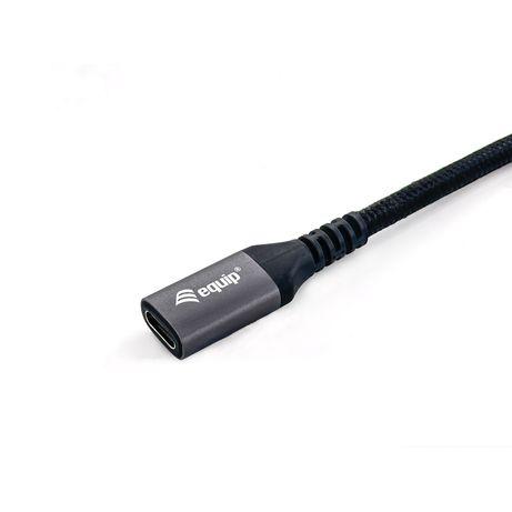 CABLE ALARGO USB-C MACHO USB-C HEMBRA USB 3.2 GEN 2 0,5M TRANSFERENCIA 10G 4K/ CARCASA ALUMINIO ALGODON TRENZADO NEGRO - Imagen 5 de 6 CABLE ALARGO USB-C MACHO USB-C HEMBRA USB 3.2 GEN 2 0,5M TRANSFERENCIA 10G 4K/ CARCASA ALUMINIO ALGODON TRENZADO NEGRO - Imagen 5 de 6
