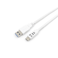 Miniatura 1 de CABLE USB-A MACHO USB-C MACHO USB 3.2 2M TRANSFERENCIA 5G 3A COLOR BLANCO