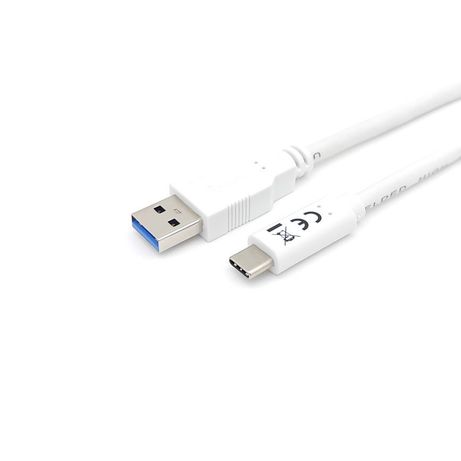 CABLE USB-A MACHO USB-C MACHO USB 3.2 1M TRANSFERENCIA 5G 3A COLOR BLANCO - Imagen 9 de 9 CABLE USB-A MACHO USB-C MACHO USB 3.2 1M TRANSFERENCIA 5G 3A COLOR BLANCO - Imagen 9 de 9