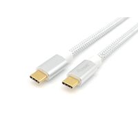 Miniatura 3 de CABLE USB-C MACHO USB-C MACHO USB 3.2  1M TRANSFERENCIA 10G 5A (100W) COLOR BLANCO