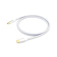 Miniatura 3 de CABLE USB-C MACHO USB-C MACHO USB 3.2 0.5M TRANSFERENCIA 10G 5A (100W) COLOR BLANCO