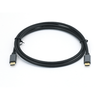 Miniatura 1 de CABLE USB-C MACHO USB-C MACHO USB 3.2 0.5M TRANSFERENCIA 10G 5A (100W) COLOR NEGRO