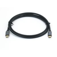 Miniatura 2 de CABLE USB-C MACHO USB-C MACHO USB 3.2 0.5M TRANSFERENCIA 10G 5A (100W) COLOR NEGRO