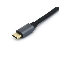Miniatura 4 de CABLE USB-C MACHO USB-C MACHO USB 3.2 0.5M TRANSFERENCIA 10G 5A (100W) COLOR NEGRO