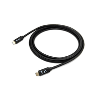 Miniatura 1 de CABLE USB-C MACHO USB-C MACHO USB 3.2 2M TRANSFERENCIA 5G 3A COLOR NEGRO