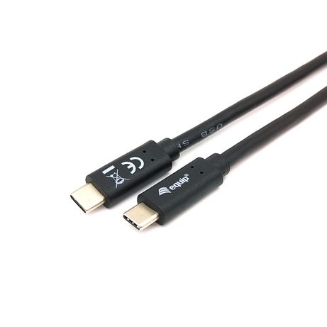 CABLE USB-C MACHO USB-C MACHO USB 3.2 2M TRANSFERENCIA 5G 3A COLOR NEGRO - Imagen 3 de 4 CABLE USB-C MACHO USB-C MACHO USB 3.2 2M TRANSFERENCIA 5G 3A COLOR NEGRO - Imagen 3 de 4