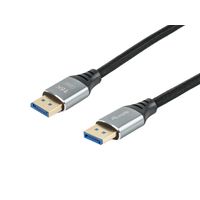 Miniatura 3 de CABLE DISPLAYPORT A DISPLAYPORT PREMIUM 2,1 EQUIP 119282 2M 16K 60Hz 54Gps ALUMINIO