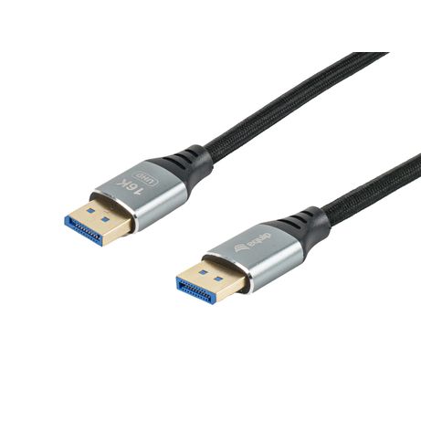CABLE DISPLAYPORT A DISPLAYPORT PREMIUM 2,1 EQUIP 119282 2M 16K 60Hz 54Gps ALUMINIO - Imagen 3 de 8 CABLE DISPLAYPORT A DISPLAYPORT PREMIUM 2,1 EQUIP 119282 2M 16K 60Hz 54Gps ALUMINIO - Imagen 3 de 8