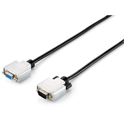 CABLE ALARGO SVGA EQUIP 3COAX MACHO - HEMBRA 10M CON FERRITAS CARCASA METALICA HQ 118854