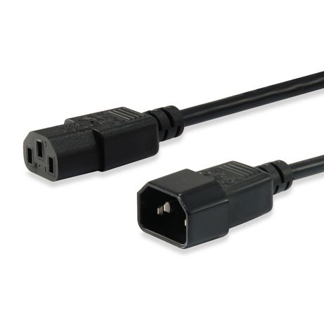CABLE ALARGO ALIMENTACION IEC MACHO - HEMBRA EQUIP 1,8M 112100 - Imagen 2 de 5 CABLE ALARGO ALIMENTACION IEC MACHO - HEMBRA EQUIP 1,8M 112100 - Imagen 2 de 5