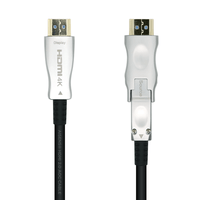 Miniatura 1 de Aisens Cable Hdmi tipo a estandar macho a Hdmi tipo d micro macho V2 0 AOC desmontable premium alta velocidad 15m negro
