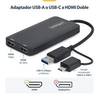 Miniatura 11 de ADAPTADOR CONVERTIDOR USB 3.0 A 2 PANTALLAS HDMI WINDOWS/M AC