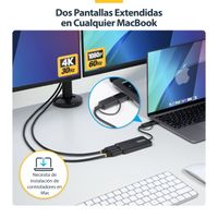 Miniatura 13 de ADAPTADOR CONVERTIDOR USB 3.0 A 2 PANTALLAS HDMI WINDOWS/M AC
