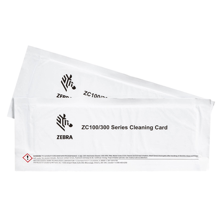 CLEANING CARD KIT ZC100/300 PRINTED CARDS - Imagen 1 de 2 CLEANING CARD KIT ZC100/300 PRINTED CARDS - Imagen 1 de 2