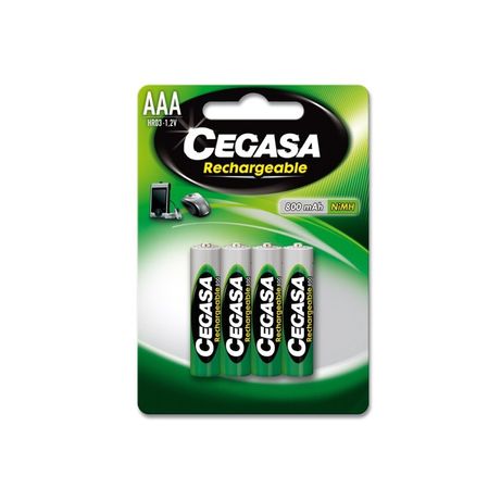 CEGASA PILA RECARGABLE HR03 800 MAH 1 2V BL.4 UDS - Imagen 2 de 2 CEGASA PILA RECARGABLE HR03 800 MAH 1 2V BL.4 UDS - Imagen 2 de 2