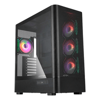 Miniatura 1 de CAJA ATX SEMITORRE ABYSM DANUBE SAVA H500 II AIR BLACK 2x3.5" 3x2.5" 2xUSB3.0 1xUSB-C GPU 400mm