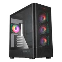 Miniatura 2 de CAJA ATX SEMITORRE ABYSM DANUBE SAVA H500 II AIR BLACK 2x3.5" 3x2.5" 2xUSB3.0 1xUSB-C GPU 400mm