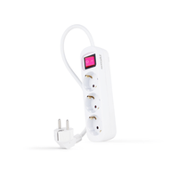 Miniatura 1 de Nanocable Regleta 3 Tomas Interruptor Blanco