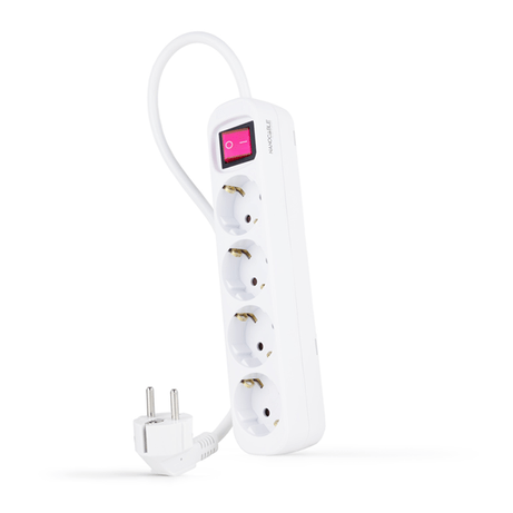 REGLETA NANO CABLE 10.37.0004 4TOMAS C/INTERRUPTOR 1,4M BLANCO - Imagen 1 de 7 REGLETA NANO CABLE 10.37.0004 4TOMAS C/INTERRUPTOR 1,4M BLANCO - Imagen 1 de 7
