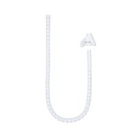 Miniatura 2 de Nanocable Organizador cables flex. 25mm 1 M Blanco