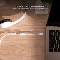 Miniatura 4 de Nanocable Adaptador Audio USB-C-M a Jack-H, Blanco