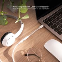 Miniatura 5 de Nanocable Adaptador Audio USB-C-M a Jack-H, Blanco