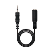 Miniatura 1 de CABLE AUDIO NANOCABLE JACK 3.5 MACHO A JACK 3.5 HEMBRA 3M
