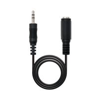 Miniatura 2 de CABLE AUDIO MINIJACK M A MINIJACK H 1.5MT NANOCABLE NEGRO 10.24.0201