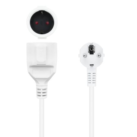 Nanocable Cable Alim. Alargador schuko blanco 5 M - Imagen 4 de 4 Nanocable Cable Alim. Alargador schuko blanco 5 M - Imagen 4 de 4