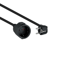 Miniatura 1 de Nanocable Cable Alim. Alargador schuko negro 2 M