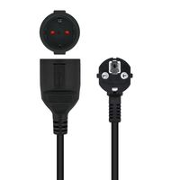 Miniatura 4 de Nanocable Cable Alim. Alargador schuko negro 2 M
