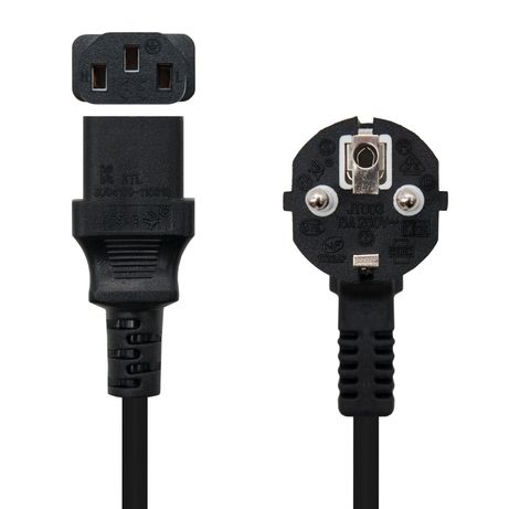 CABLE ALIMENTACIÓN NANOCABLE C13 HEMBRA Y CEE7 MACHO 3MT NEGRO 10.22.0103 - Imagen 3 de 3 CABLE ALIMENTACIÓN NANOCABLE C13 HEMBRA Y CEE7 MACHO 3MT NEGRO 10.22.0103 - Imagen 3 de 3