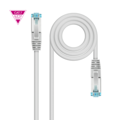 LATIGUILLO/CABLE RED NANO CABLE CAT.7 LSZH SFTP PIMF AWG26 0,15M GRIS