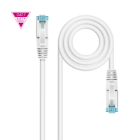 Miniatura 1 de Nanocable Latiguillo Cat. 7 LSZH/SFTP 1M Blanco
