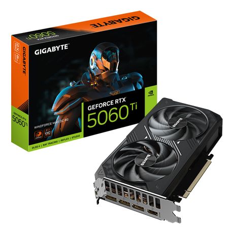 Tarjeta Gráfica GIGABYTEGeForce RTX 5060 Ti GDDR7 8GB Negro - Imagen 2 de 9 Tarjeta Gráfica GIGABYTEGeForce RTX 5060 Ti GDDR7 8GB Negro - Imagen 2 de 9