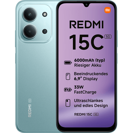 XIAOMI Redmi 15C 6.9" 5G 4GB/128GB Verde - Imagen 1 de 5 XIAOMI Redmi 15C 6.9" 5G 4GB/128GB Verde - Imagen 1 de 5
