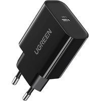 Miniatura 2 de CARGADOR PARED USB 20W IPAD/ IPHONE / GALAXY CARGA RAPIDA NEGRO