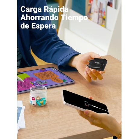 CARGADOR PARED USB 20W IPAD/ IPHONE / GALAXY CARGA RAPIDA NEGRO - Imagen 8 de 8 CARGADOR PARED USB 20W IPAD/ IPHONE / GALAXY CARGA RAPIDA NEGRO - Imagen 8 de 8