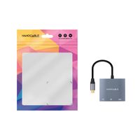 Miniatura 3 de CONVERSOR NANO CABLE USB-C A HDMI/H - USB3.0/H - USB-C PD/H 0,15CM GRIS