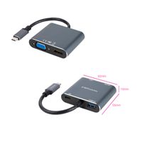 Miniatura 4 de Nanocable Converosr USB-C a HDMI/VGA/USB3.0/PD