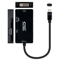 Miniatura 3 de CONVERSOR NANO CABLE USB-C A VGA/DVI/HDMI 3 EN 1 USB-C/M-VGA/H- DVI/H-HDMI/M