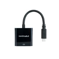 Miniatura 3 de Nanocable Conversor USB-C/M a VGA/H Negro 10cm