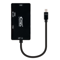 Miniatura 1 de CONVERSOR NANO CABLE MINI DISPLAYPORT A VGA/DVI/HDMI 15CM NEGRO