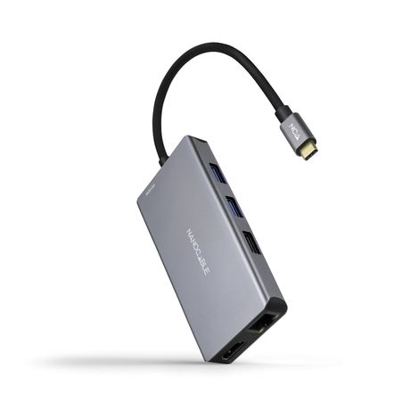Nanocable Hub USB-C 3xUSB-A+2xHDMI+RJ45+TF+SD+PD - Imagen 2 de 4 Nanocable Hub USB-C 3xUSB-A+2xHDMI+RJ45+TF+SD+PD - Imagen 2 de 4